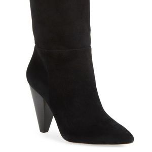 Something Navy Parker Suede Boot, size 8